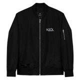 Black bomber jacket