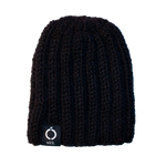Hand knitted black hat
