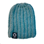Hand knitted green hat